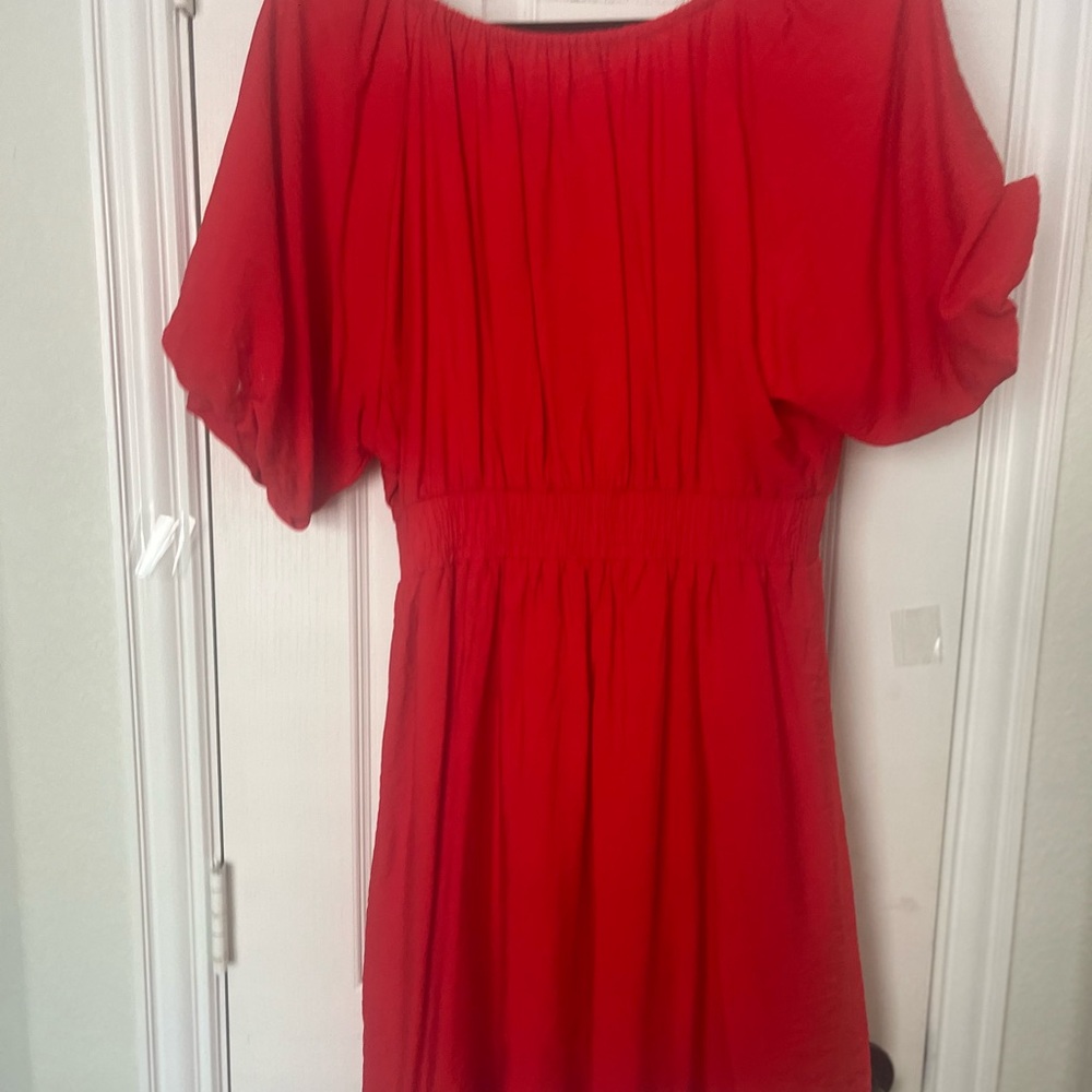 Nine West Bold Red Blouse